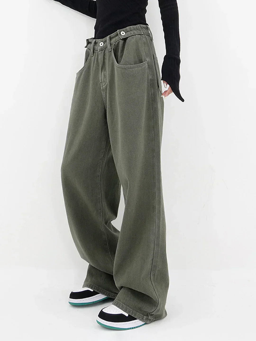 PANTALONES DE CINTURA ANCHA