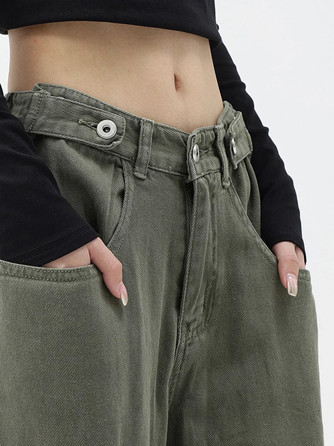 PANTALONES DE CINTURA ANCHA